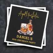 Serviette En Papier Aged to Perfection Whiskey 60th Birthday