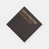 Serviette En Papier Aged to Perfection | Whisky Birthday (Coin)