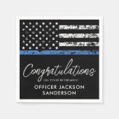 Serviette En Papier Agent de police Parti de retraite Application de l (Devant)