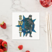 Serviette En Papier Agent de police SWAT (En situation)