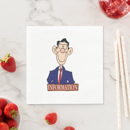 Serviette En Papier Agent d'information (En situation)