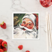 Serviette En Papier Agiter le Père Noël (En situation)