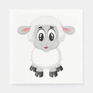 Serviette En Papier Agneau