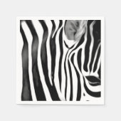 Serviette En Papier Agrandissement de Zebra (Devant)