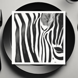 Serviette En Papier Agrandissement de Zebra