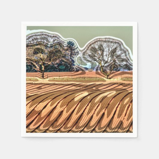 SERVIETTE EN PAPIER AGRICULTURE (Devant)