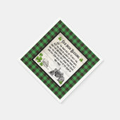 SERVIETTE EN PAPIER AGRICULTURE MAISON ANCIENNE IRLANDE BÉNÉFICIE FERM (Coin)