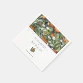 Serviette En Papier Agrumes | Mariage botanique (Coin)