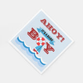 Serviette en papier Ahoy C'est un bébé garçon (Coin)