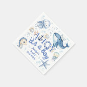 Serviette En Papier Ahoy C'est un garçon Baby shower nautique (Coin)