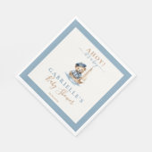 Serviette En Papier Ahoy c'est un garçon ! Baby shower nautique minima (Coin)