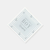 Serviette En Papier Ahoy C'est un garçon Baby shower nautique Personna (Coin)