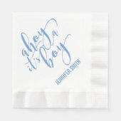 Serviette En Papier Ahoy It’s A Boy Nautical Baby shower Sip and See (Devant)