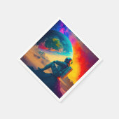 Serviette En Papier Ai Astronaut (Coin)