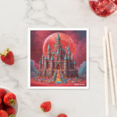 Serviette En Papier AI Candy Castle serviettes (En situation)