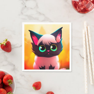 Serviette En Papier Ai Cat