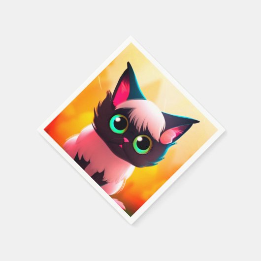 Serviette En Papier Ai Cat (Coin)