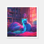 Serviette En Papier Ai Cute Chat (Devant)
