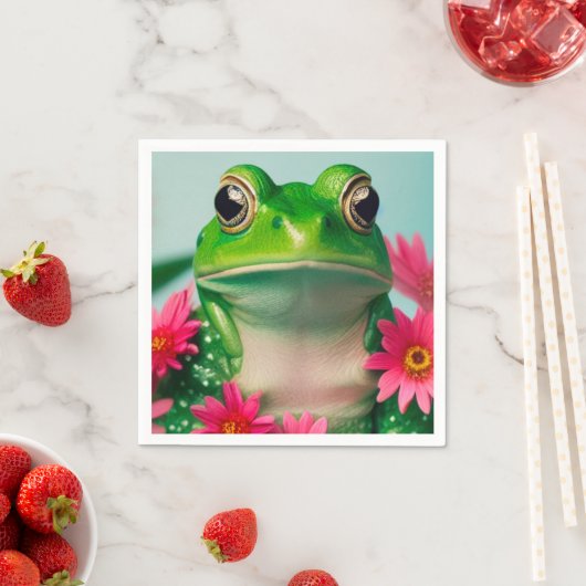Serviette En Papier Ai Frog (En situation)