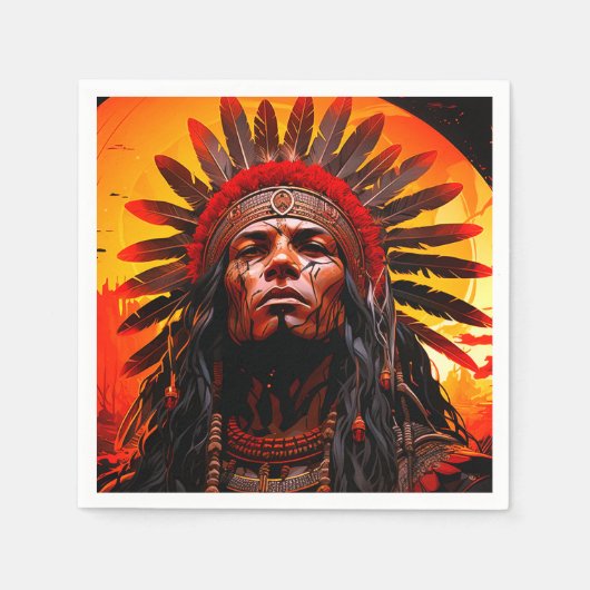 Serviette En Papier Ai Indian (Devant)