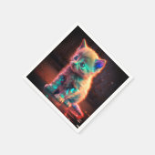 Serviette En Papier Ai Kitten (Coin)