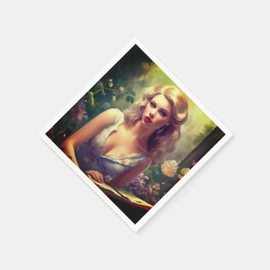 Serviette En Papier Ai Lady (Coin)