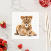 Serviette En Papier Ai Lionne (En situation)