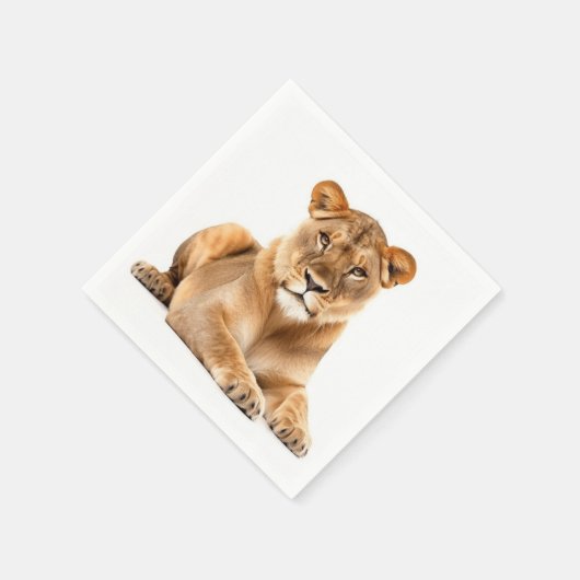 Serviette En Papier Ai Lionne (Coin)