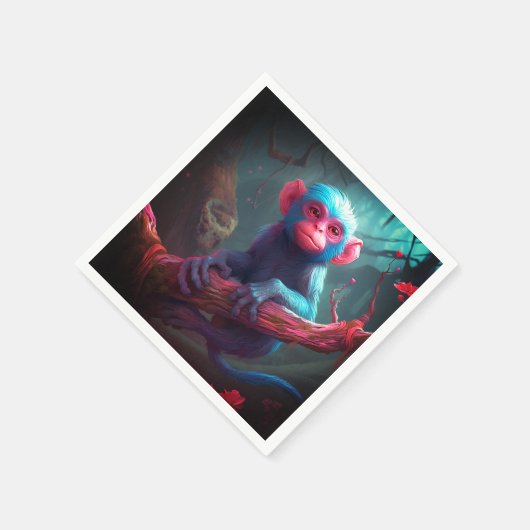 Serviette En Papier Ai Monkey (Coin)