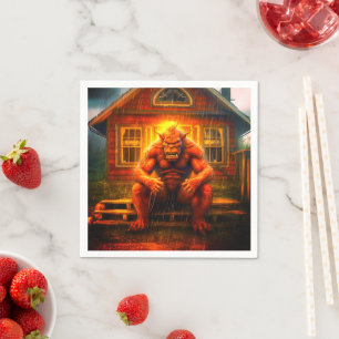 Serviette En Papier Ai Monster