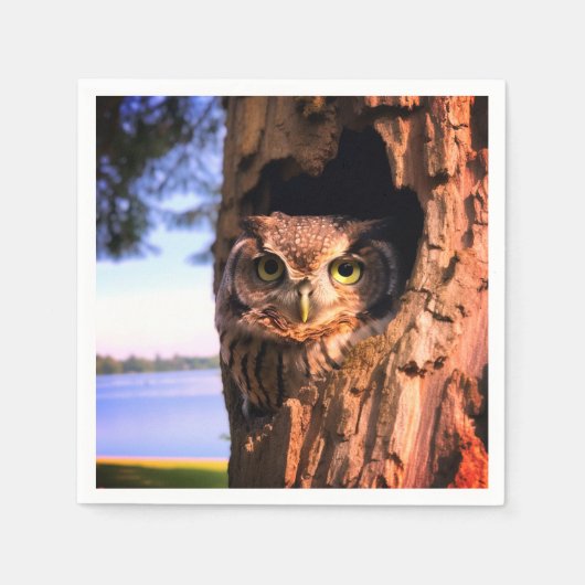 Serviette En Papier Ai Owl (Devant)