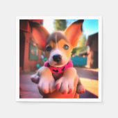 Serviette En Papier Ai Puppy (Devant)