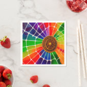 Serviette En Papier Ai Rainbow Web (En situation)