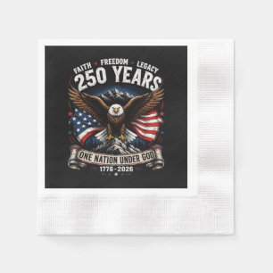 Serviette En Papier Aigle 250 Ans Une Nation Sous Dieu