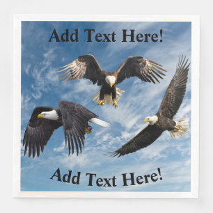 Serviette En Papier Aigle à tête blanche