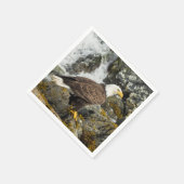 Serviette En Papier Aigle à tête blanche (Coin)
