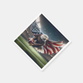 Serviette En Papier Aigle à tête blanche avec un football américain (Coin)