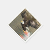 Serviette En Papier Aigle à tête plate (Coin)