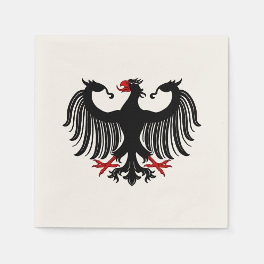 Serviette En Papier Aigle allemand (Devant)