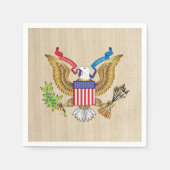 Serviette En Papier aigle américain (Devant)