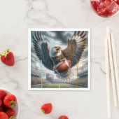 Serviette En Papier Aigle Bald Scoring a Touchdown (En situation)