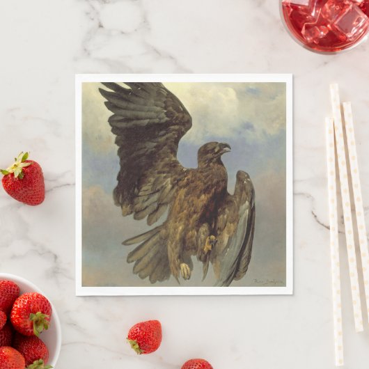 Serviette En Papier Aigle blessé (par Rosa Bonheur) (En situation)