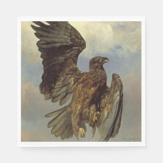 Serviette En Papier Aigle blessé (par Rosa Bonheur) (Devant)