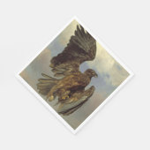 Serviette En Papier Aigle blessé (par Rosa Bonheur) (Coin)