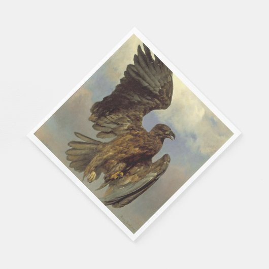 Serviette En Papier Aigle blessé (par Rosa Bonheur) (Coin)