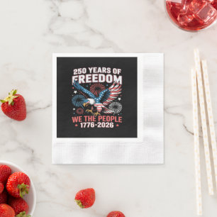 Serviette En Papier Aigle de la liberté 250 ans 250e anniversaire État