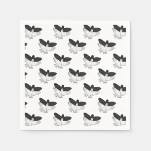 Serviette En Papier Aigle de silhouette