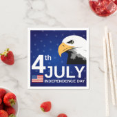 Serviette En Papier Aigle, Drapeau, Aigle du 4 juillet (En situation)
