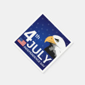 Serviette En Papier Aigle, Drapeau, Aigle du 4 juillet (Coin)
