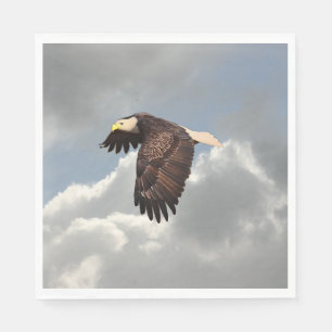 SERVIETTE EN PAPIER AIGLE EN TRAIN